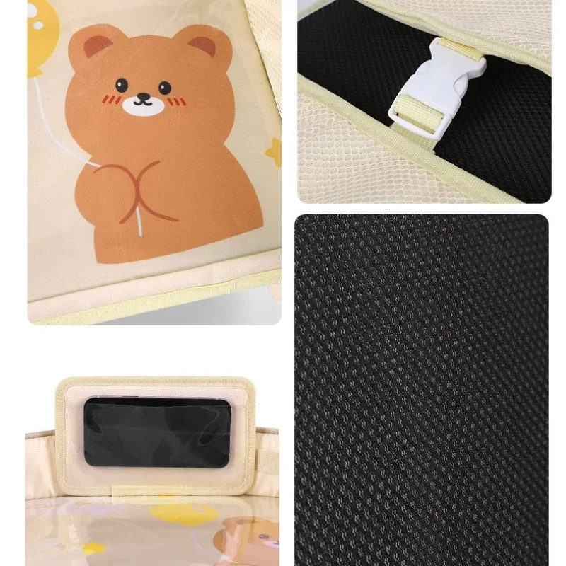 Car Tray Table for Children Kids Baby Safety Seat Fence Mini Cartoon Oxford Cloth Waterproof SUV MPV Auto Accessories Universal