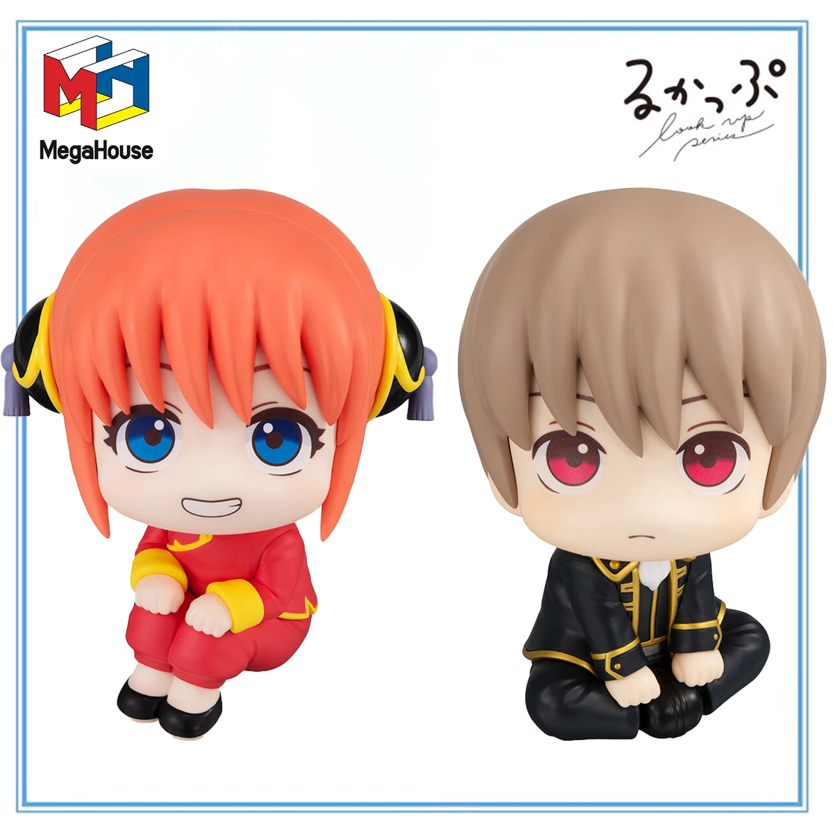 

100% оригинал MegaHouse Look Up Gintama Okita Sougo Kagura, аниме-фигурка, коллекция моделей, игрушки, украшение модели