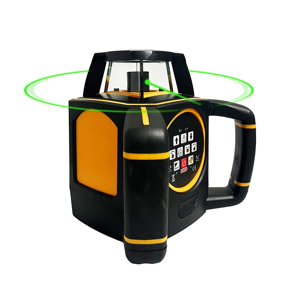 

Heipoe 2012R Красный луч Самовыравнивающийся лазерный уровень Rotray с дистанционным управлением и приемником