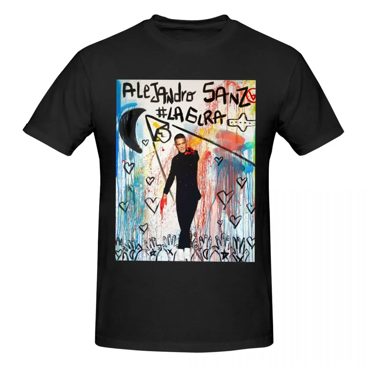 Rapper Alejandro Sanz 2026 T Shirts Graphic Y2K Unique Crewneck Men Women T-Shirt Clothes