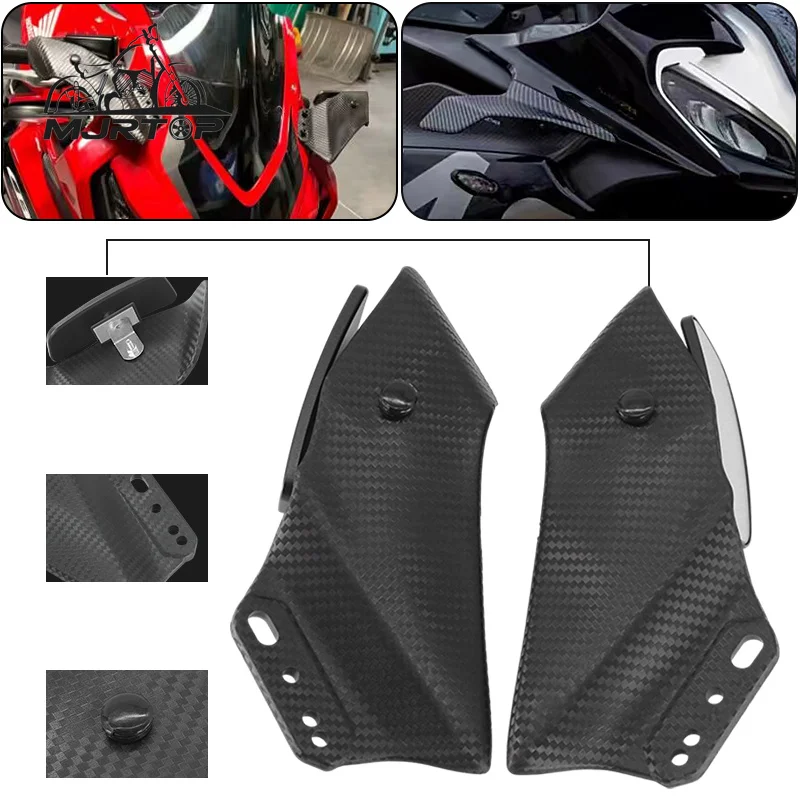 Motorcycle Mirrors Modified Wind Wing Adjustable Rotating Rearview Mirror For CBR650R CBR600RR CBR1000RR CBR250R CBR600F4