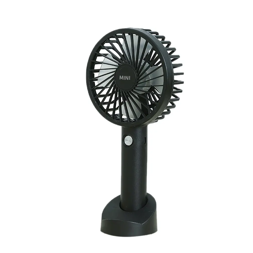 Portable USB Rechargeable Fan Mini Handheld Air Cooling Fan Desktop Ventilation Fan with Base 3 Modes for Travel Outdoor Cooler