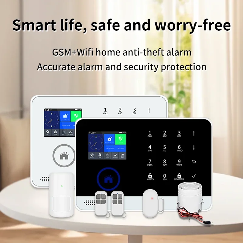 100 Wireless detectors + WIFI camera +WIFI GSM/3G/4G Wireless Home Security Alarm Home alarm system