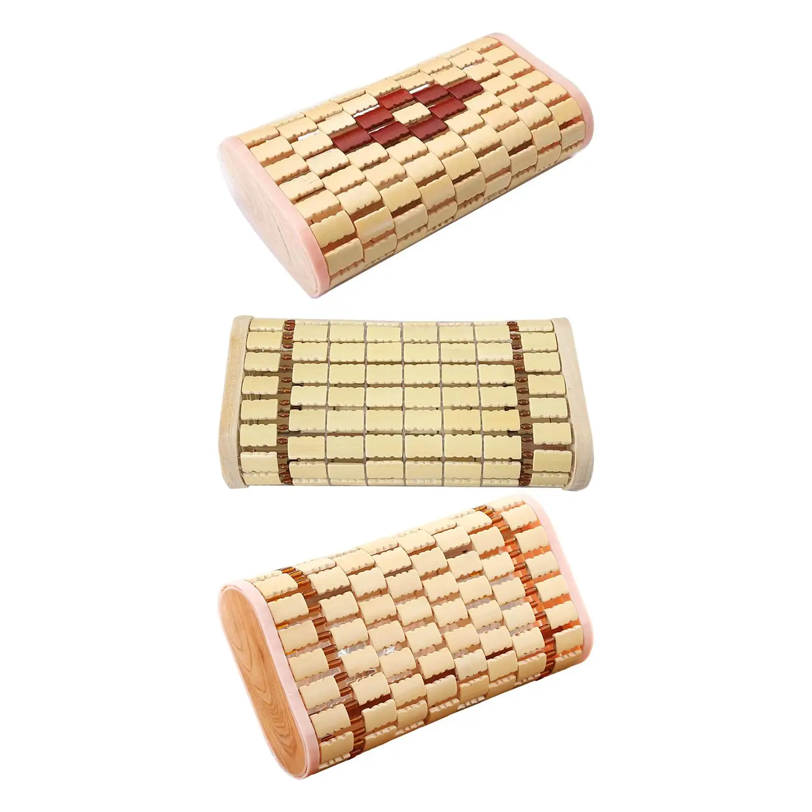Bamboo Headrest Pillow Sauna Pillow Breathable for Student Smooth Household SPA Steam Portable Comfortable Nap Pillow Handmade
