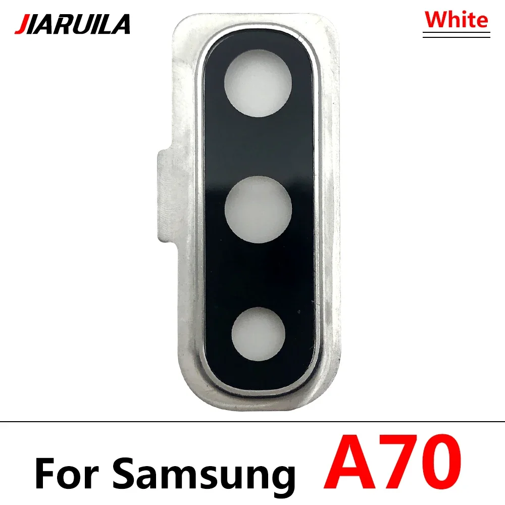 New Rear Camera Glass Lens Cover With Frame Adhesive Holder Replacement Spare Parts For Samsung A50 A70 A21 A21S A14 A23 5G