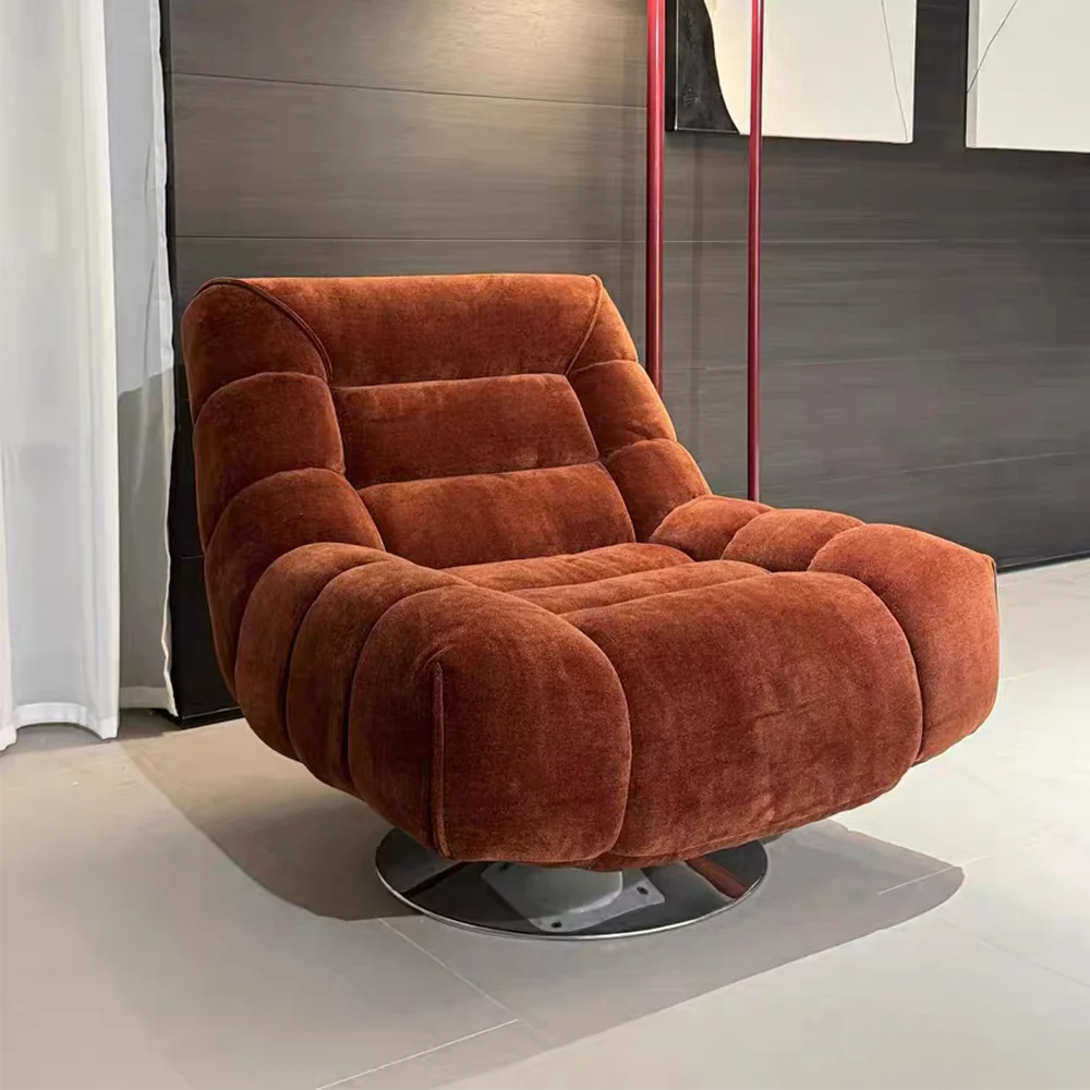 

#Modern Luxury Fabric Sofa Chair High Back Swivel Chair For Living Room Bedroom Accent Lounge