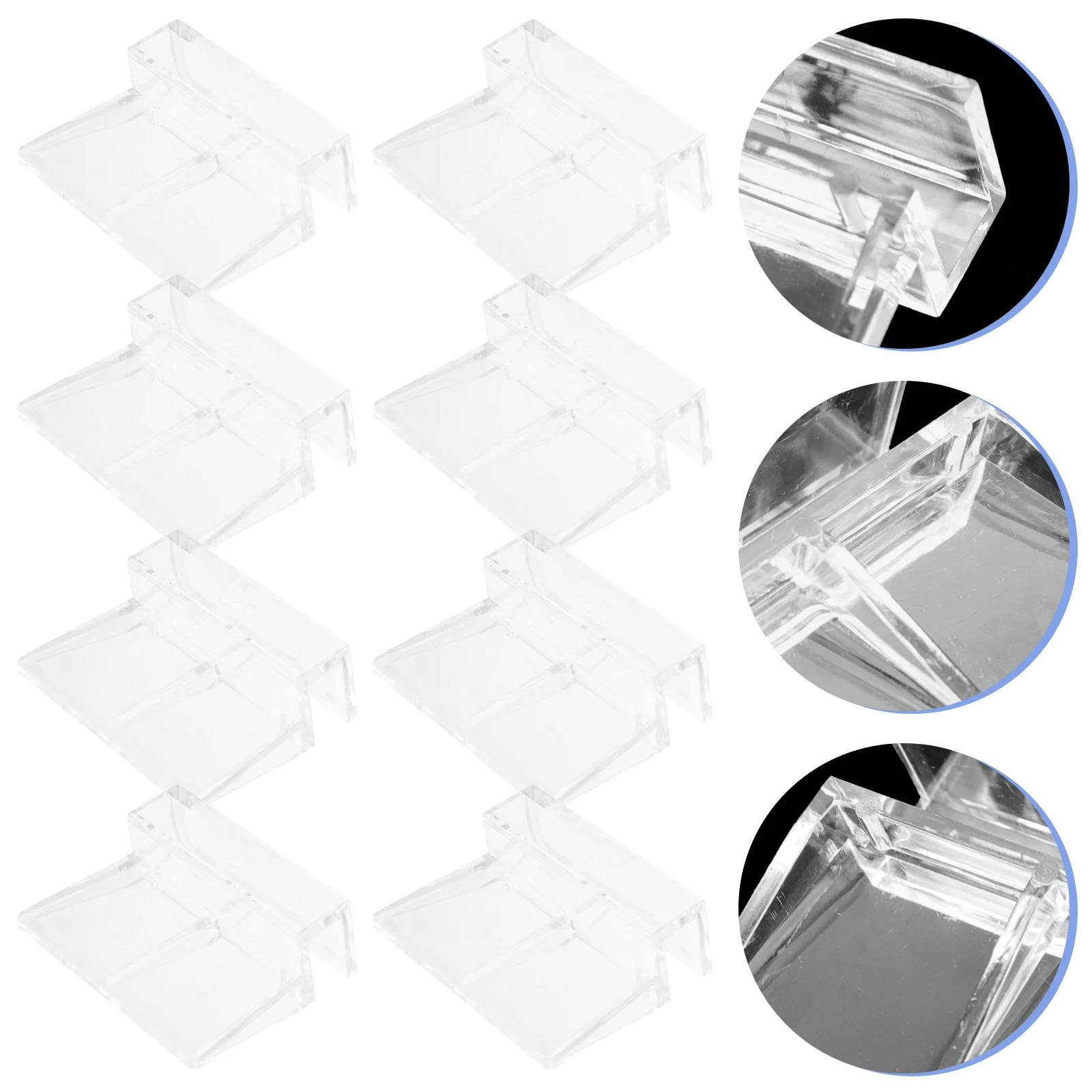 

16Pcs Acrylic Fish Tank Lid Holders Sturdy Durable Support Brackets Aquarium Cover Clips Glass Cover Holder Accessories