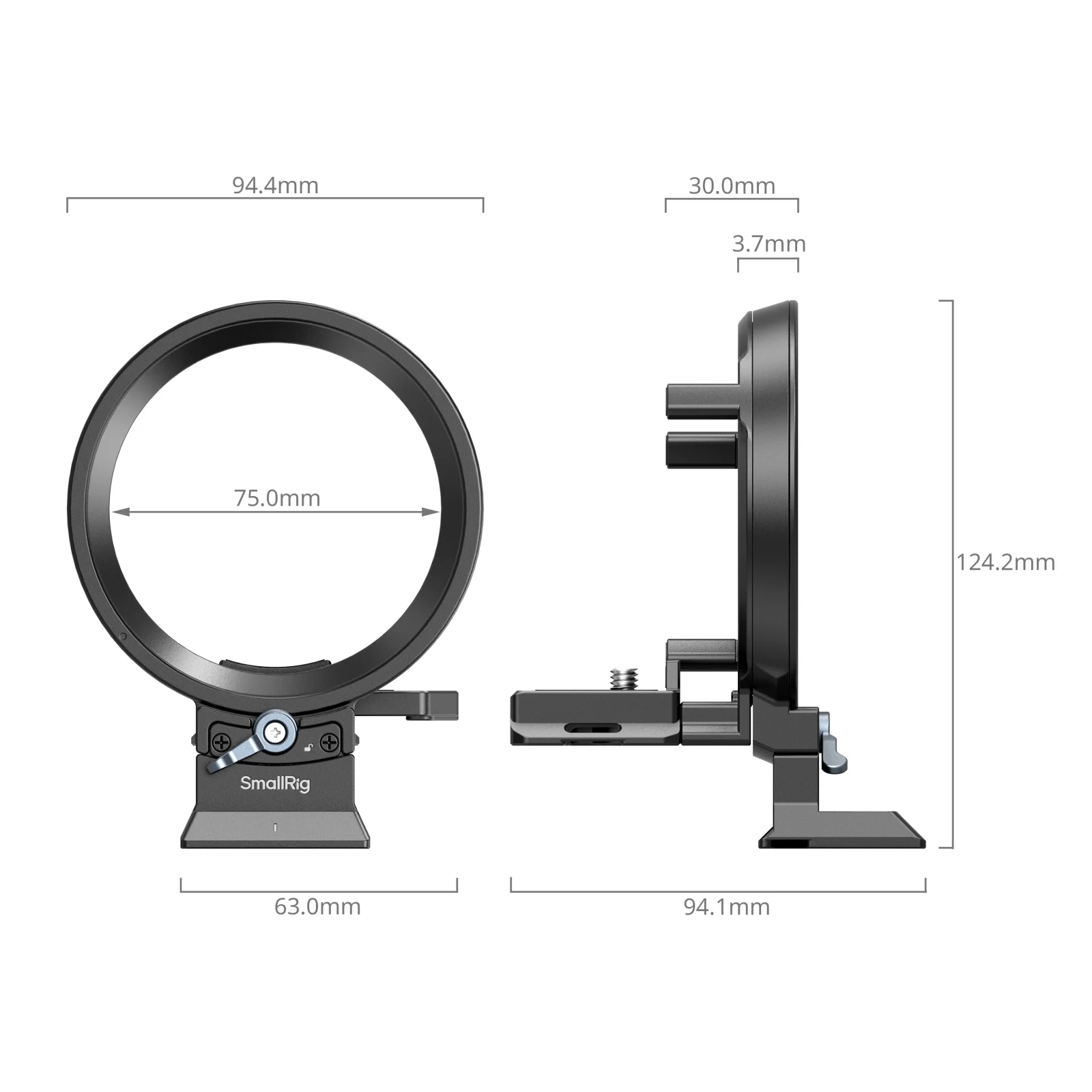 SmallRig Rotatable Horizontal-to-Vertical Mount Plate Kit for Panasonic LUMIX S5 II / S5 IIX / G9 II with Multiple Points 4702