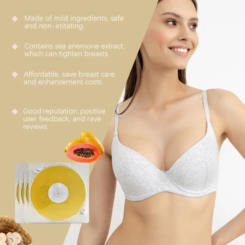 Pueraria mirifca papaya remendo promover hormônio feminino aumentar a plenitude dos seios anti-flacidez colágeno elevador de mama ampliador remendo