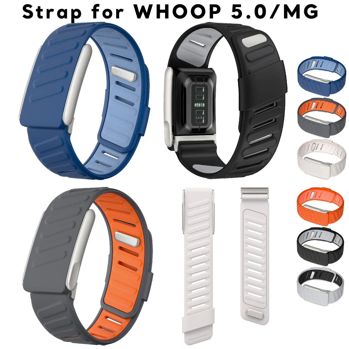 Sport Silicone Replacement Watch Strap for Whoop 5 Wristband For Whoop MG 5.0 Strap Bracelet Rubber Watch Band Belt