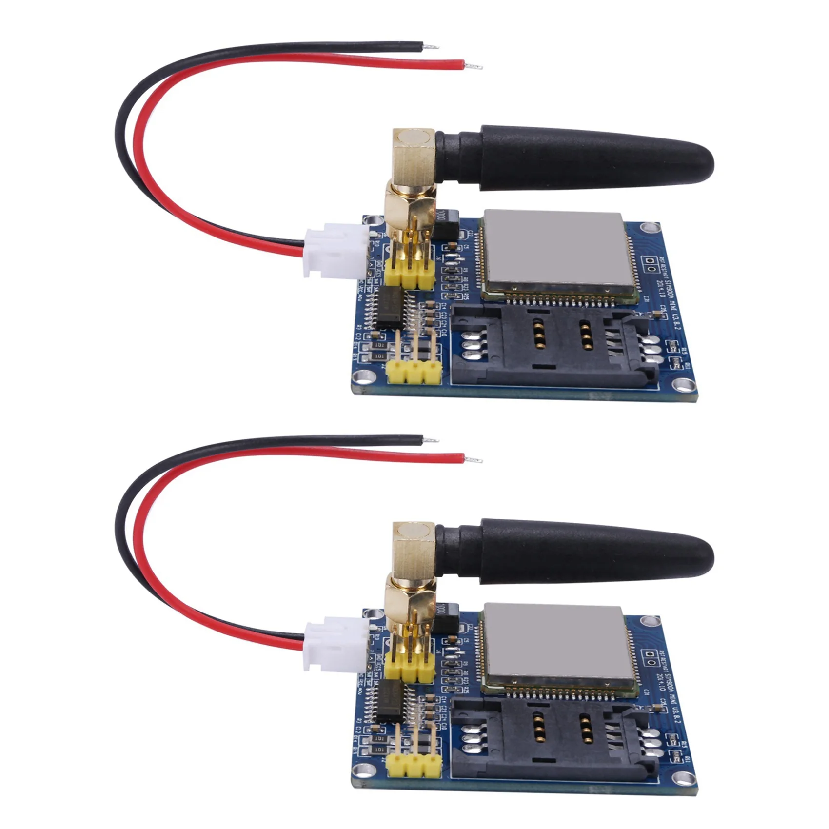 A45U 2Pcs Sim900a Sim900 Mini V4.0 Wireless Data Transmission Module Gsm Gprs Board Kit + Antenna