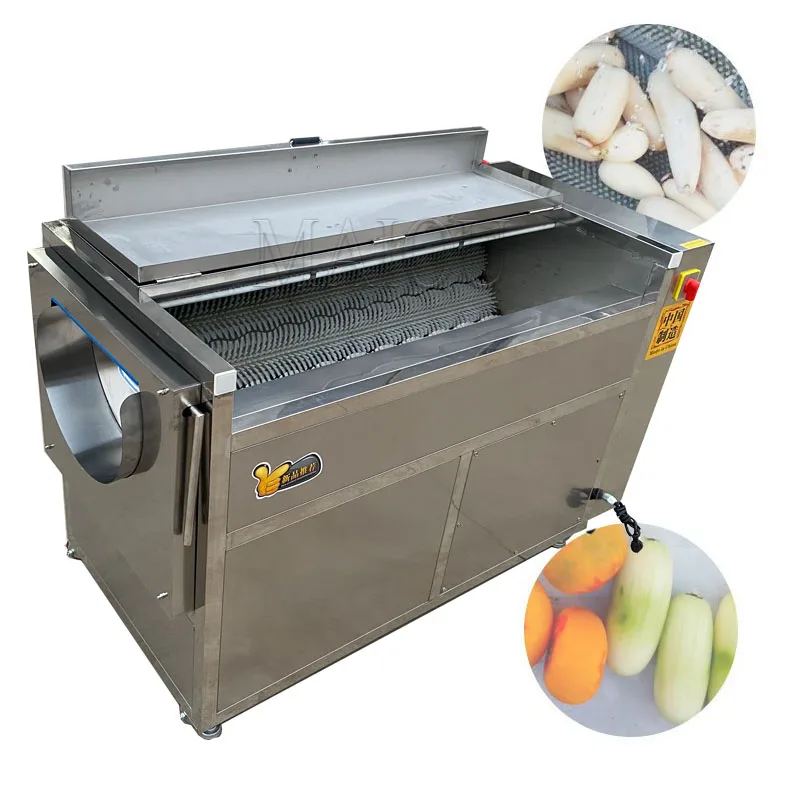 

Potato Cleaning Peeling Machine Commercial Full-automatic Taro Sweet Potato Peeling Machine Small Cleaning Peeling Machine