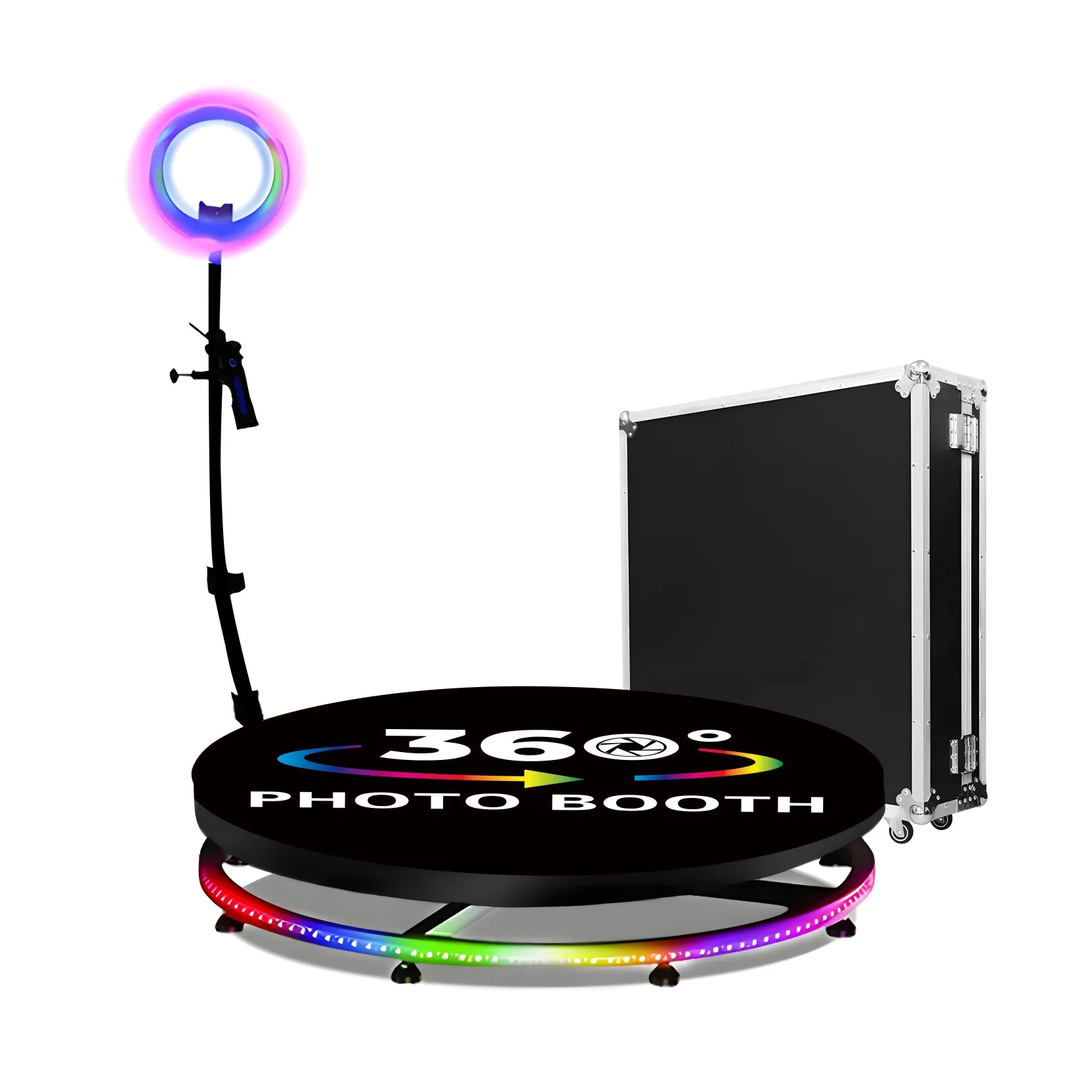 360 selfie booth selfie platform 360 photo booth machine for spin rotating 360 photobooth 80cm