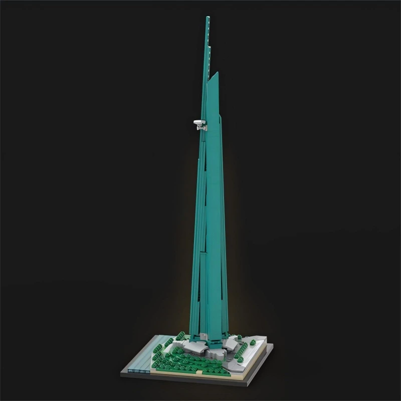 Urban Architectural Street View Building Blocks MOC High Rise Jeddah Tower Model Children's Assembly Toy Birthday Gift Ornament