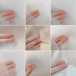 New Heart Stud Earrings for Women Hypoallergenic Minimalist Cute Star Gold Color Ear Girls Daily Wear Pierc Jewelry Gifts