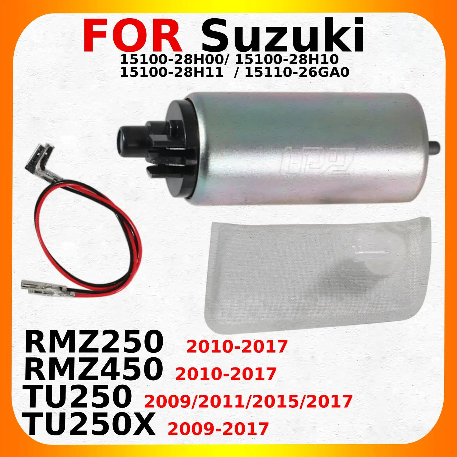 

Топливный насос для мотоциклов Suzuki RMZ250 RMZ450 TU250 TU250X 15100-28H00 / 15100-28H10 / 15100-28H11 / 15110-26GA0