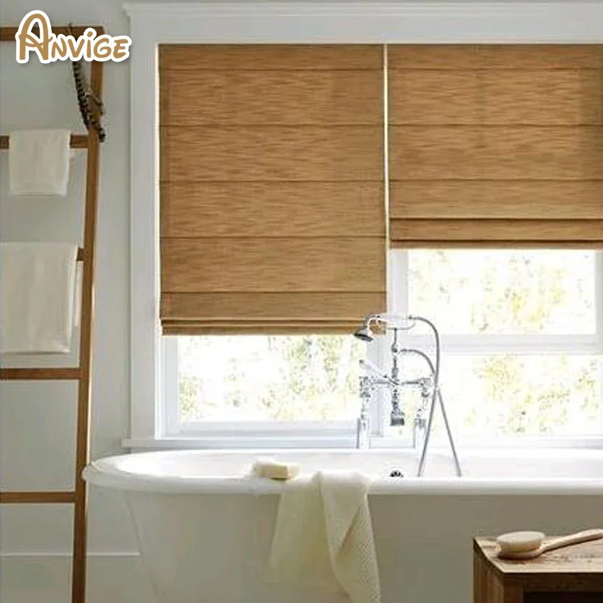 

New Arrival 100 More Colors Easy Install Cotton/Linen Fabric Roman Blinds Roman Shades For Living Room Window Curtains