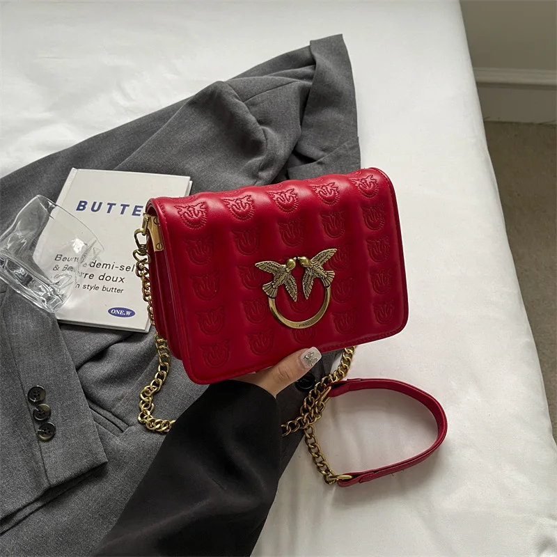 

New Trendy Unisex Design Bird Bag Sparrow Bag Fashion Versatile Shoulder Crossbody Bag Small Square Bag