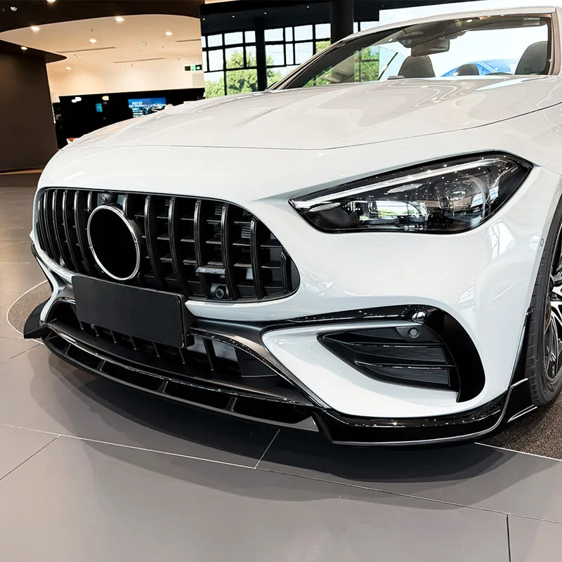 For Benz CLE 53 AMG C236 2024+ Car Front Bumper Lip Chin Spoiler Protective Cover Splitter Diffuser Body Kit Exterior Accessorie
