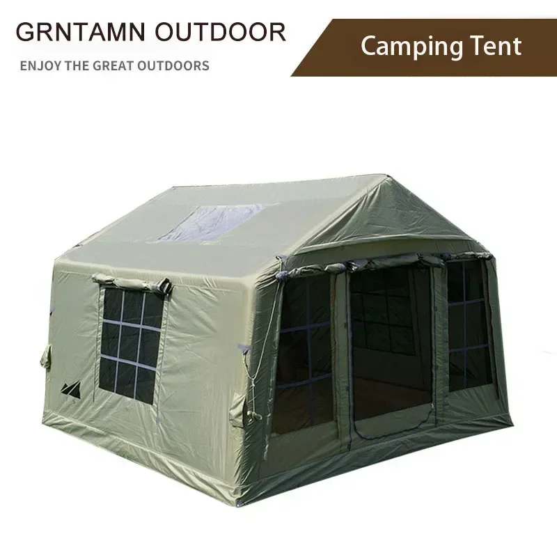 One Touch Automatic Tent Adult Inflatable Camping 10 People Outdoor House Beach Shelter Large Family Military Campaign Houses