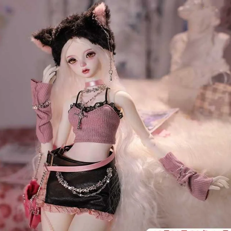 

Celia N Y2K Baddie 1/4 BJD Doll Fullset Pastel Punk Style Pink Cyber Accessories Sweet Honey Girl ShugaFairy Collectible Figure