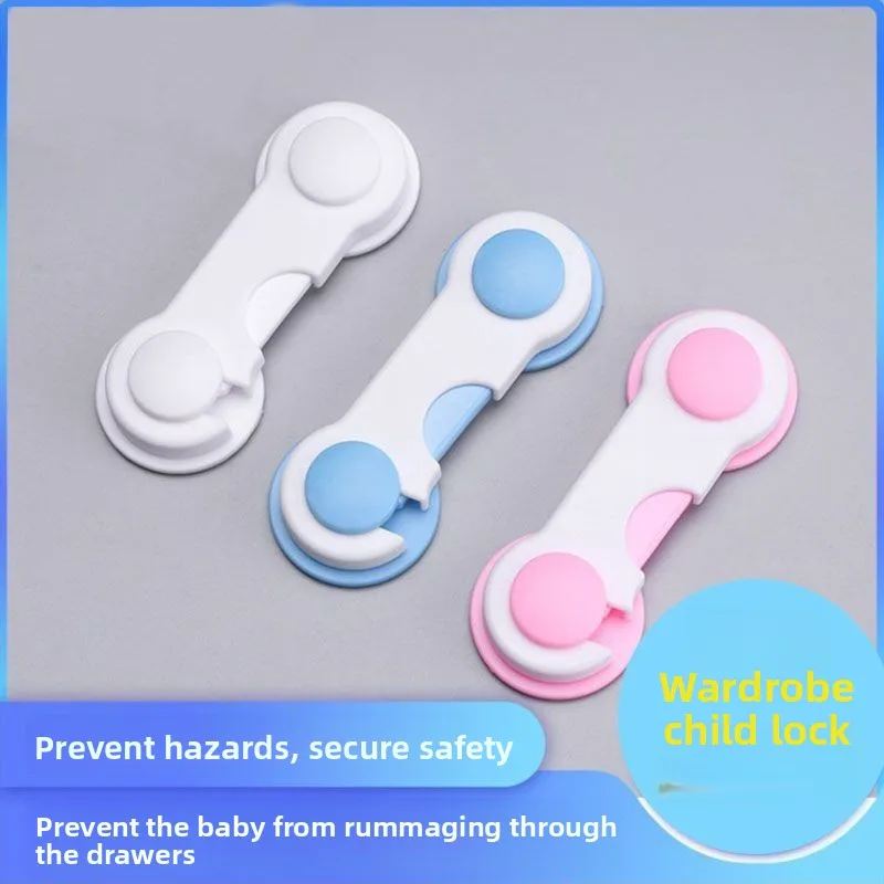 

6PC Safety Locks for Cabinets and Drawers, Child Proof Latches, No Drilling Adhesive Cabinet Locks Strap for Fridge Kitchen