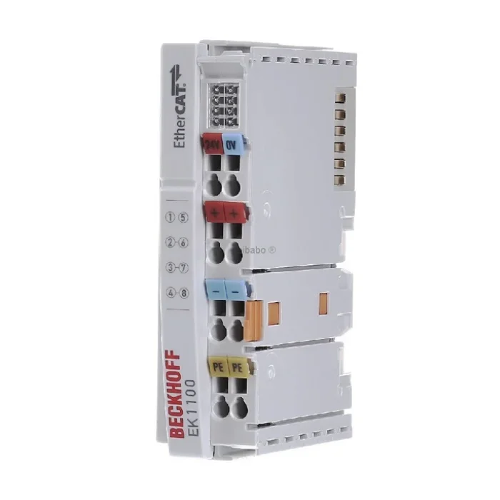 In Stock New and Original Beckhoff EK1100 EtherCAT Coupler 2 RJ45 socket 100Mbit/s 24VDC 2000mA IP20/variable polycarbonate