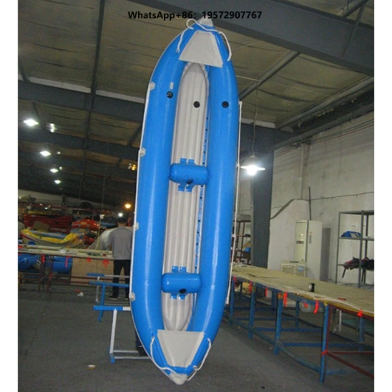 3.1 - 4.5 m 2 Paddlers Self Bailing Inflatable Floor Kayak