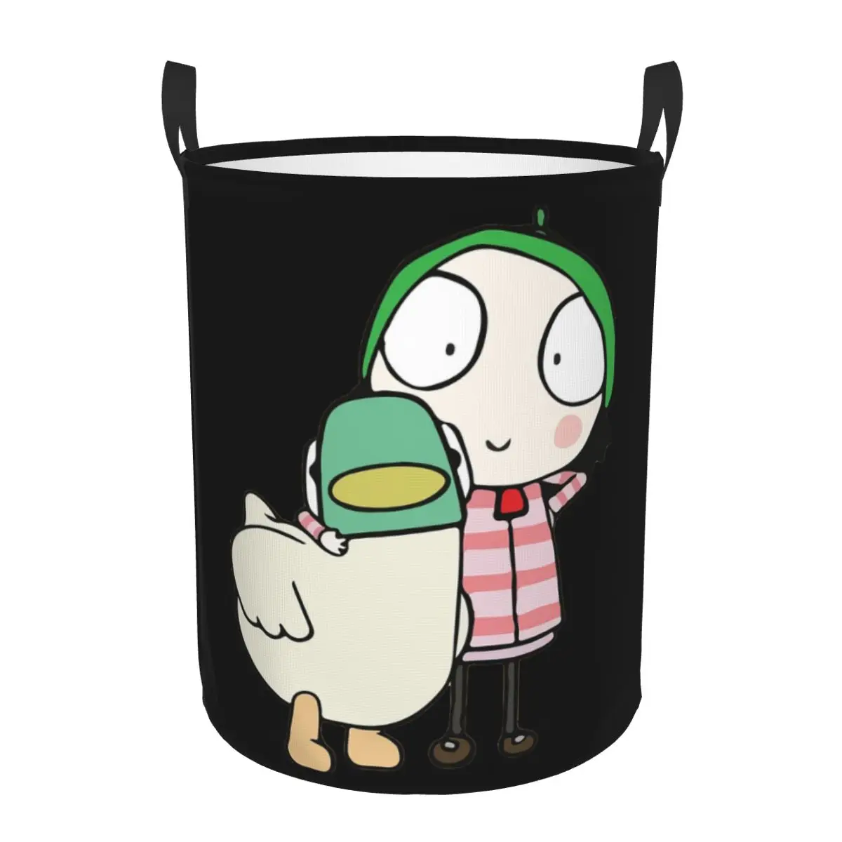 سارة وبطة، سلال غسيل قابلة للطي، ملابس قذرة، منظم منزلي، صندوق كبير مقاوم للماء للأطفال في المنزل