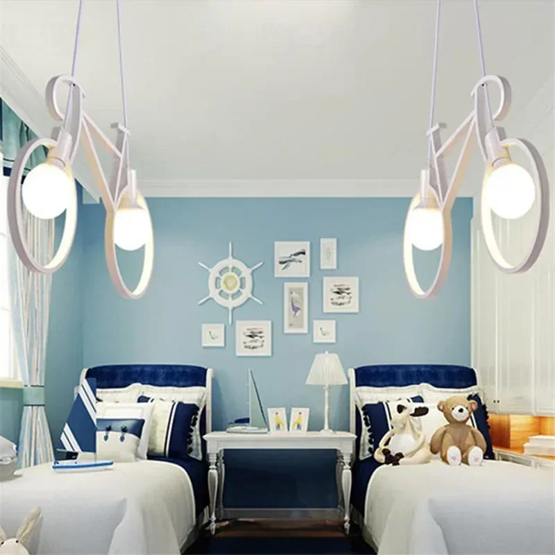 

Велосипедный подвесной светильник в стиле ретро, креативный железный светильник, подвесной светильник для гостиной, простой ресторан, бар, промышленные кухонные подвесные светильники