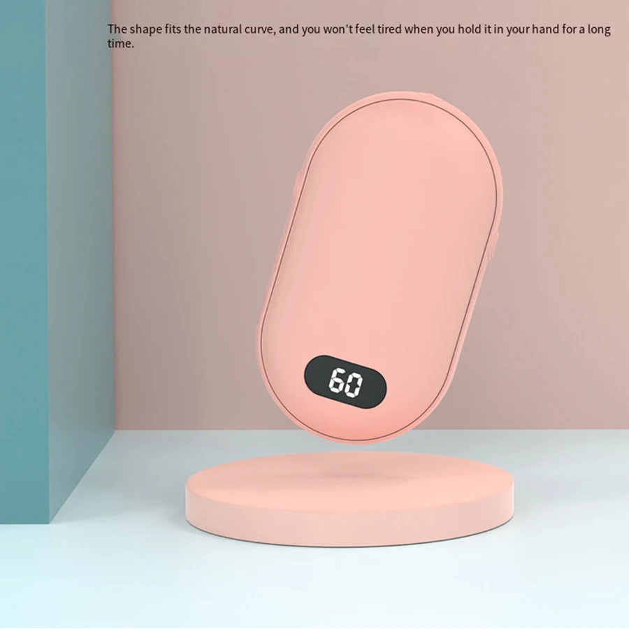 تسخين على الوجهين مع إعدادين لدرجة الحرارة، يمكن إعادة شحن جهاز تدفئة الجيب هذا