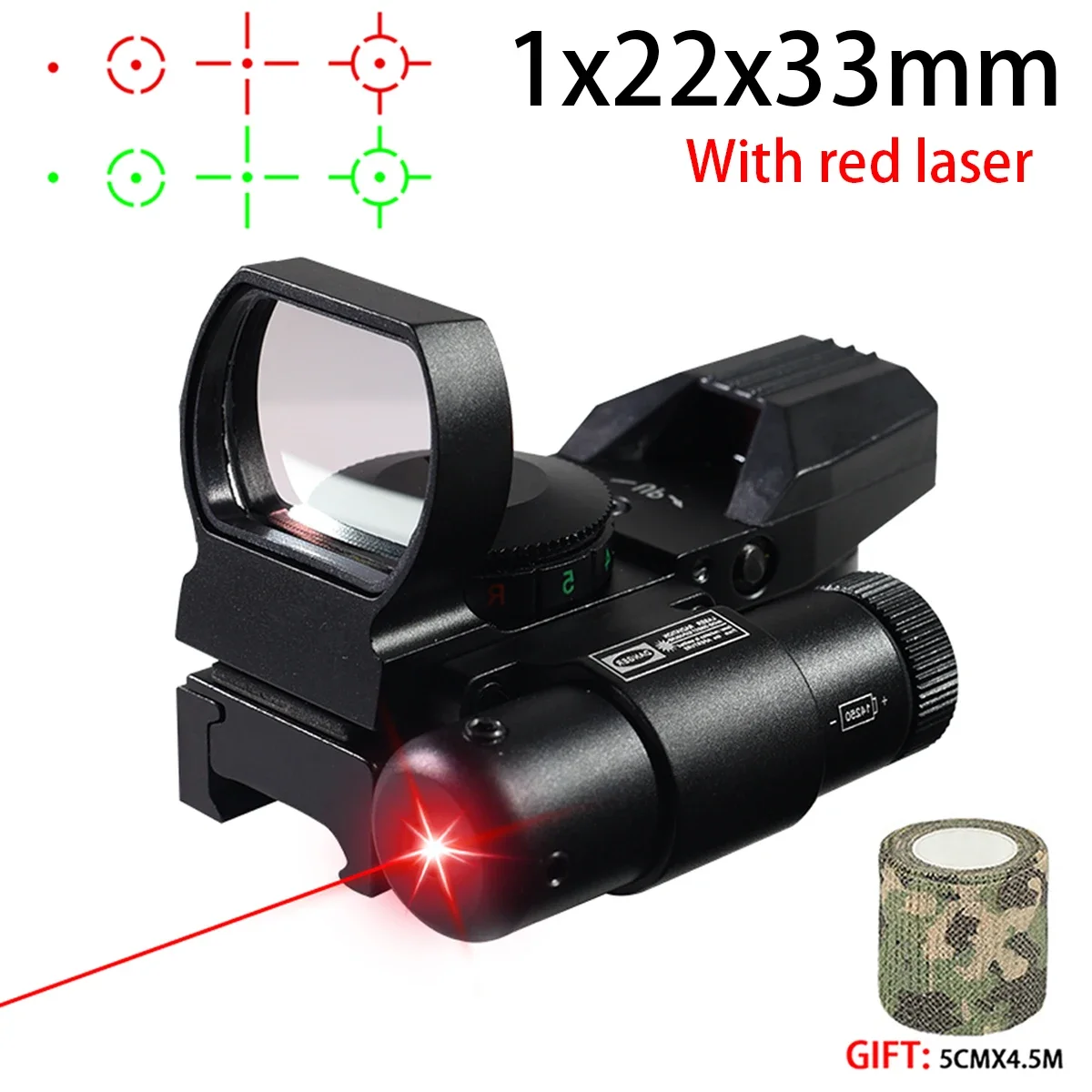 Hot Sales Serie HD101AJ HD103 1X40 Red Dot Sight Jacht Optics Sight Holografische Airsoft Sight 4 Richtkruis Reflex collimator