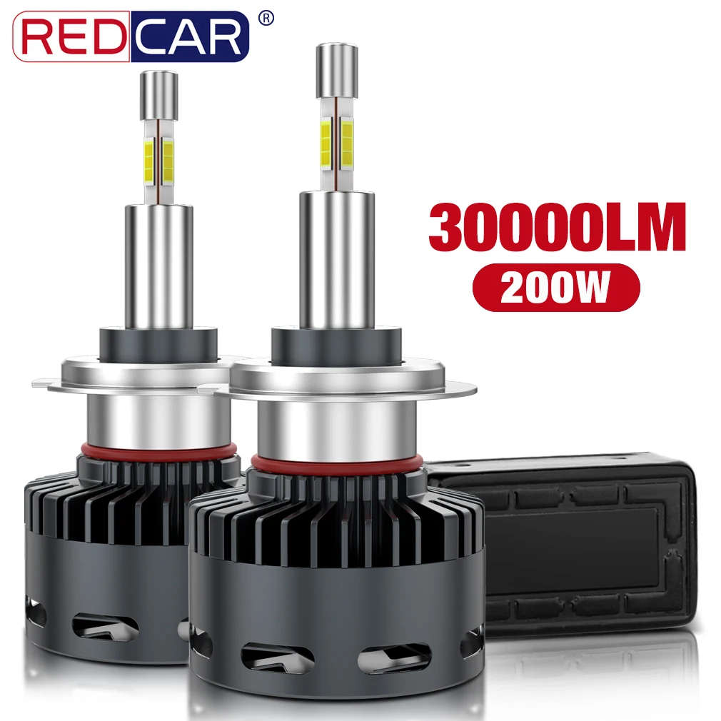 

30000LM 200W 360 Turbo H7 Led CSP H8 H11 H4 H1 H3 HB3 9005 HB4 9006 9012 HIR2 Car Headlights Bulbs Auto Fog Light Mini Headlamp