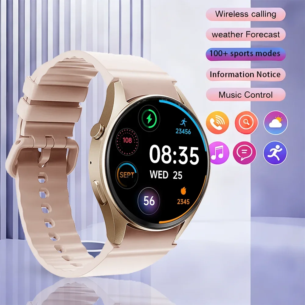 

Sports smartwatch, over 100 sports modes and heart rate/sleep/blood oxygen tracking, high-definition touch screen