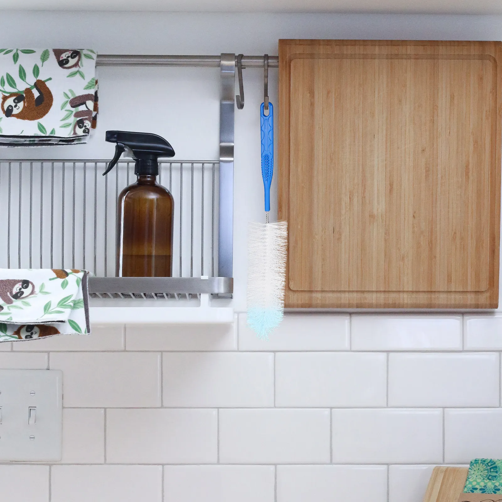 

4Pcs Bottle Brush Cleaner Multipurpose Long Handle Cup Cleaning Tool for Baby Milk Bottle Glassware Portable Washing Scrubber