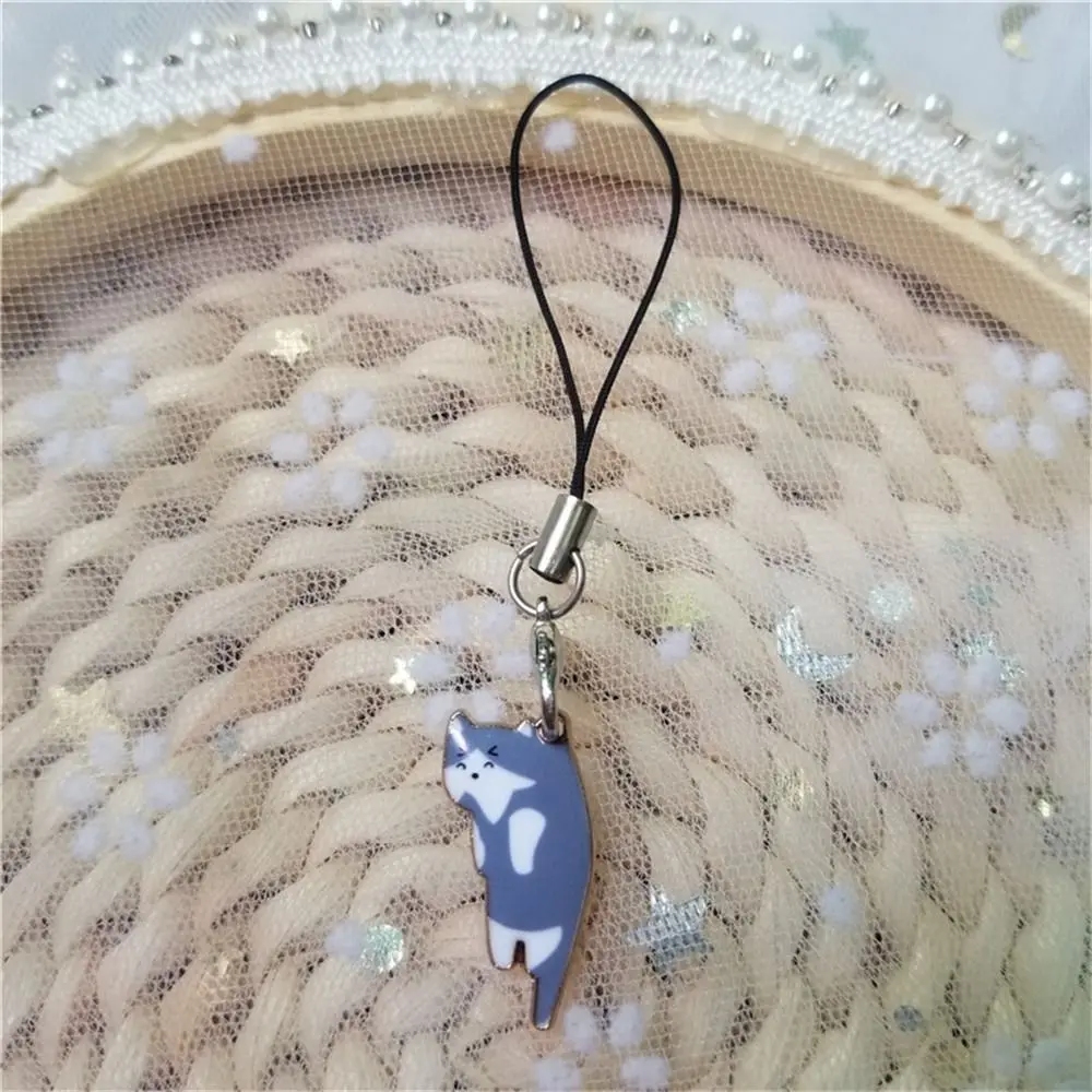 Cute Case Strap Decor Telephone Chain Keychains Metal Mobile Phone Strap Cat Phone Strap Phone Hanging Charms Phone Lanyards