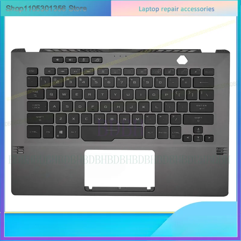 New For ROG Zephyrus GA401 GA401U GA401M Upper Case Palmrest Cover KB Bezel W/backlit keyboard Gary