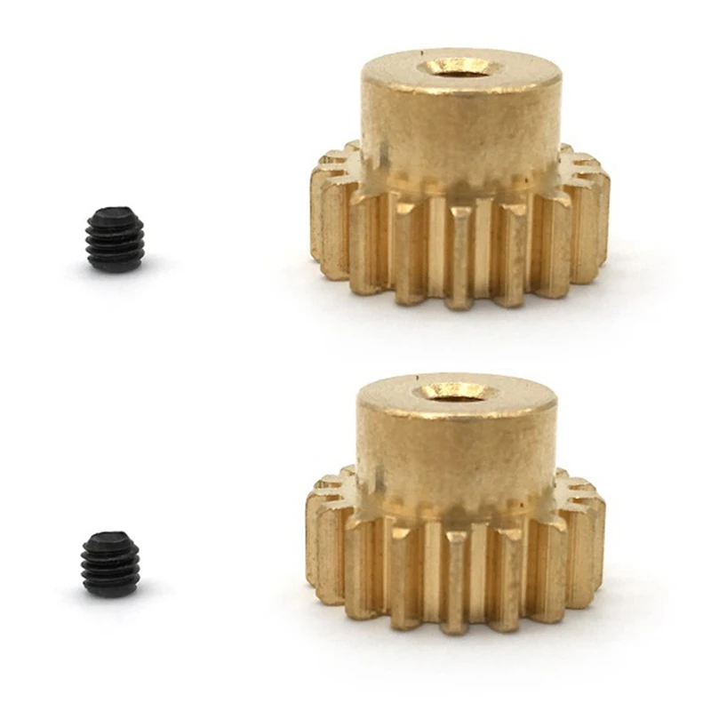 2 Pieces 17T Sprocket Motor Gear Accessories For Wltoys 1/12 RC Rock Crawler 12428 12423 12628