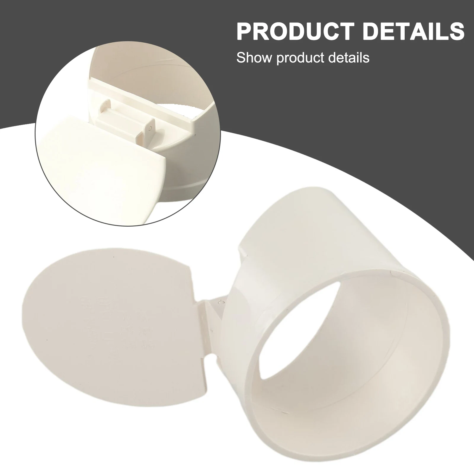 1 Pcs PVC Floor Drain Cover With Auto Closing Valve, Anti-Odor Displacement For 50/75/110/160mm Drainage Pipe, White