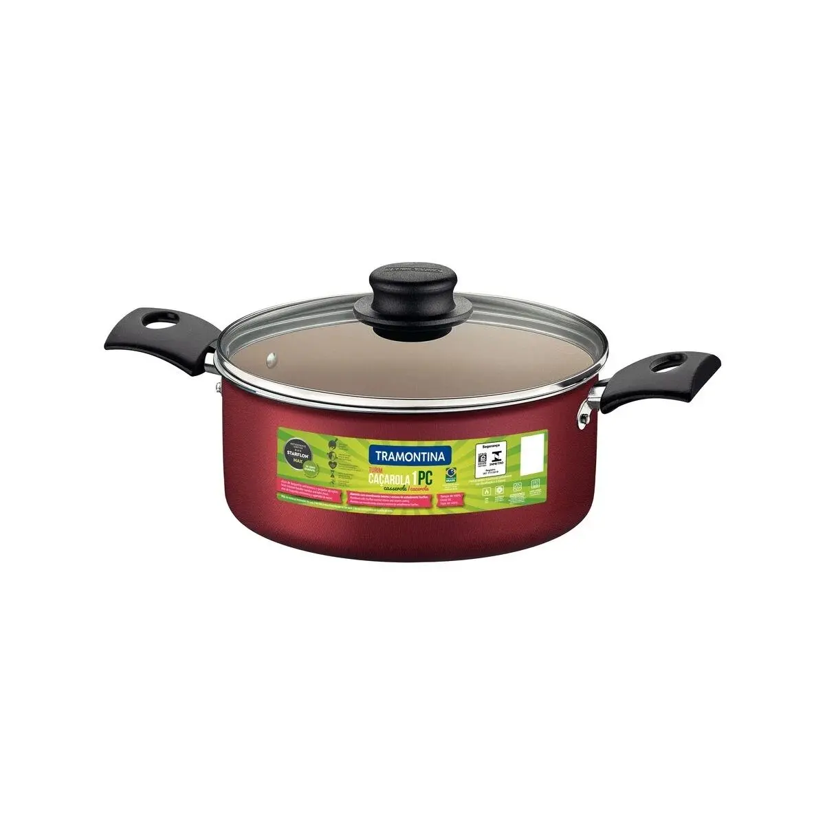 Tramontina Turin Nonstick 18cm 2L Starflon Max Pot Casserole-House of Fogies