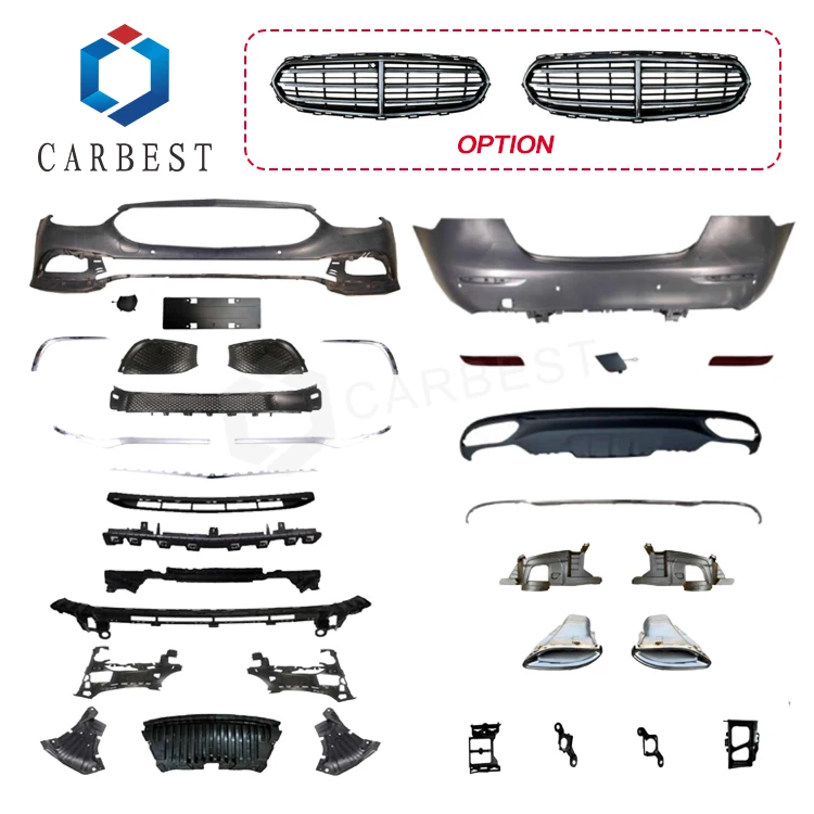 BR CARBEST 2021 W213 EXECUTIVE Front And Rear Bumper Body Parts OE 2138851203 Car For  E-Class - Image 2