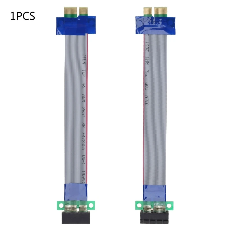 PCI-E 1X to 1X Riser Card Extender Ribbon Cable Adapter PCI-Express PCI for Express Extension Line for Graphics Card