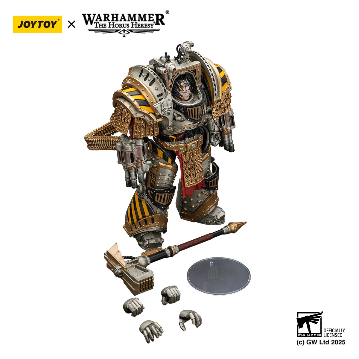 [Przedsprzedaż] JOYTOY Warhammer 40K Figurka Iron Warriors Perturabo, Primarch Legionu IV Anime Model Militarny