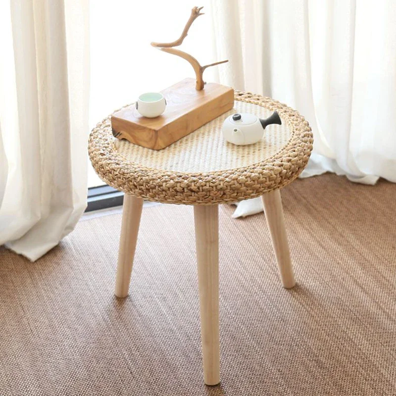 Nordic Furniture,Rattan Tea Table,Living Room Sofa Side Table,Creative Coffee Tables,Mobile Storage Desks,Balcony Leisure Table