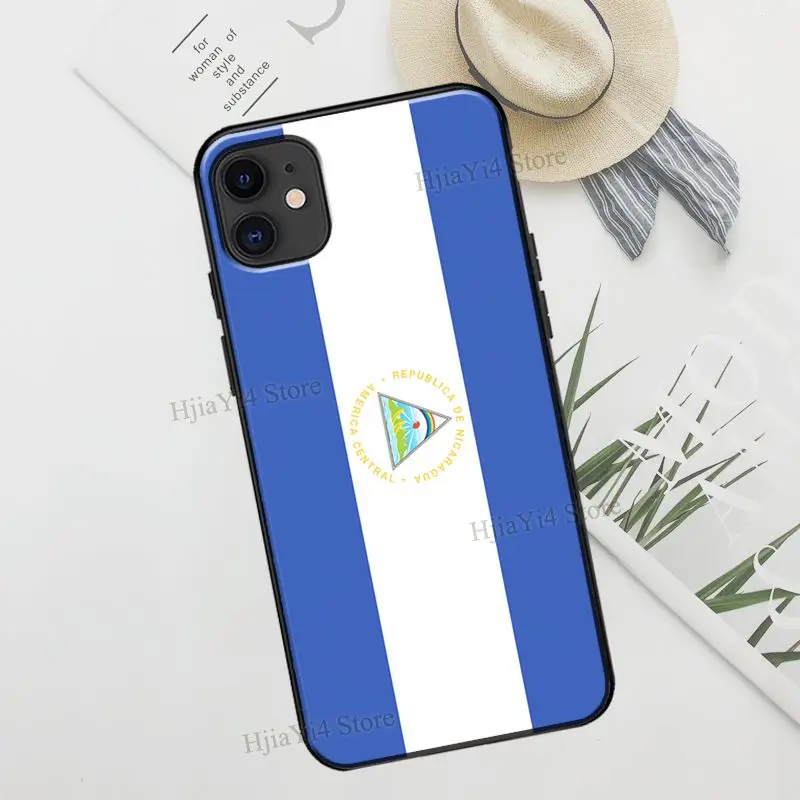 Nicaragua Flag Case For iPhone 11 14 13 15 16 Pro Max Plus X XR XS Max 12 15 16 Pro Max mini Phone Cover