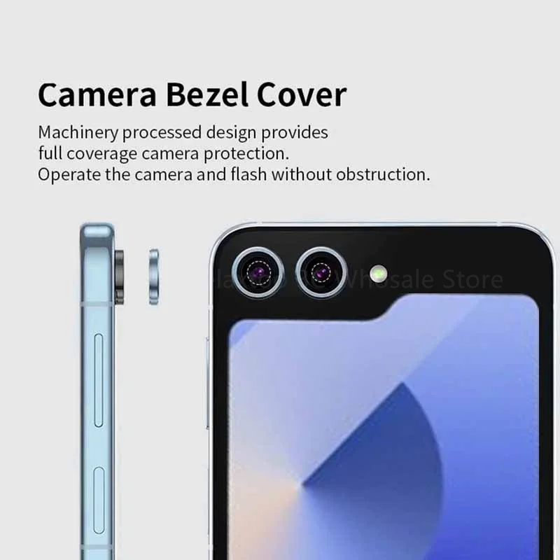 ZFlip6-Protector de pantalla de lente de cámara para Samsung Galaxy Z Flip6, Metal antiarañazos, vidrio templado, cubierta de cámara Samsun Z Flip 6 5G