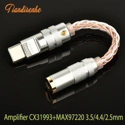Upgraded Digital Audio Amplifier CX31993 MAX97220 Dual Chip type-c-3.5mm AMP HiFi Audio Adapter 32Bit/384kHz DAC For iphone15