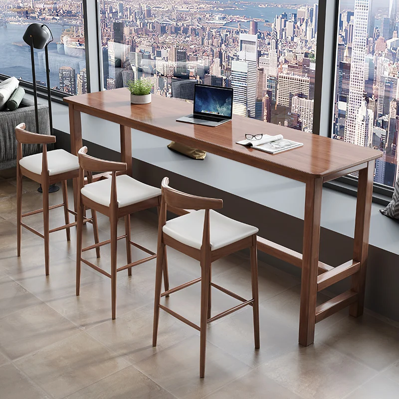 Minimalist High Bar Dining Table Wall Luxury Nightclub Barman Bar Counter Table Long Design Muebles De Cocina Lounge Furniture