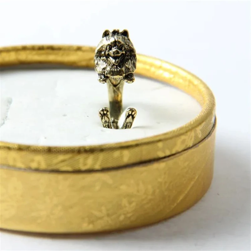 Trendy Tibetan Mastiff Dog Men Rings