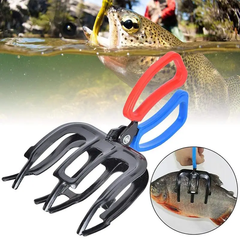 Metal Fishing Pliers Control Clamp Control Forceps Gripper Claw Tong Grip Tackle Tool For Catch Fish Fishing Accessories